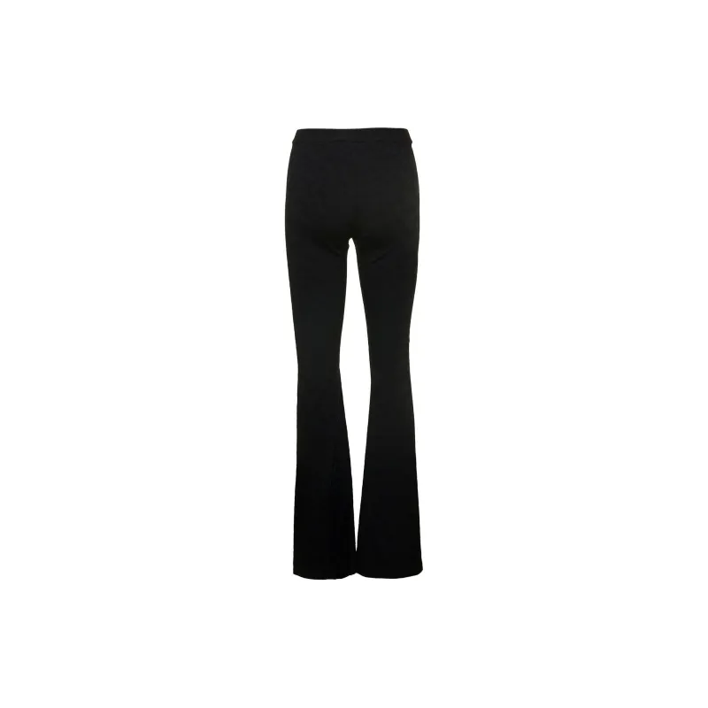 VERSACE Logo Plaque Knitted Trousers-1