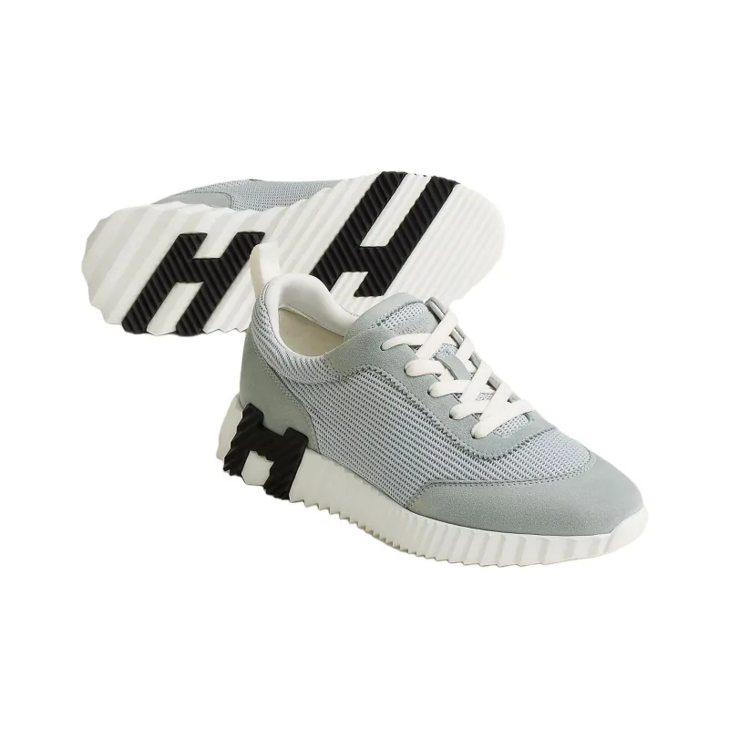 HERMES Bouncing Low-Top Casual Shoes Women's Gray-2