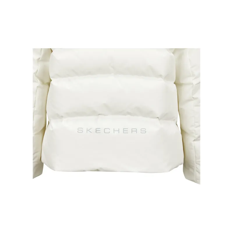 Skechers Basic Sports Series Down Jacket Women's Marshmallow White-4