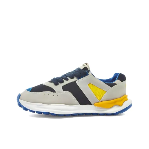MIHARA YASUHIRO Low Top Casual Shoes Men's Gray Blue