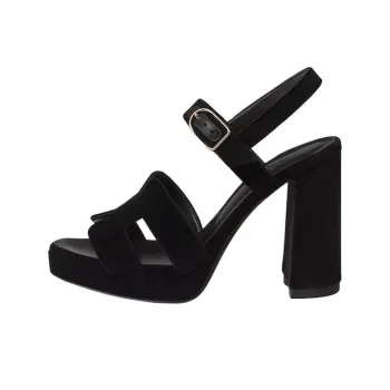 HERMES Jazz Strap Sandals 10.4cm Women's Black