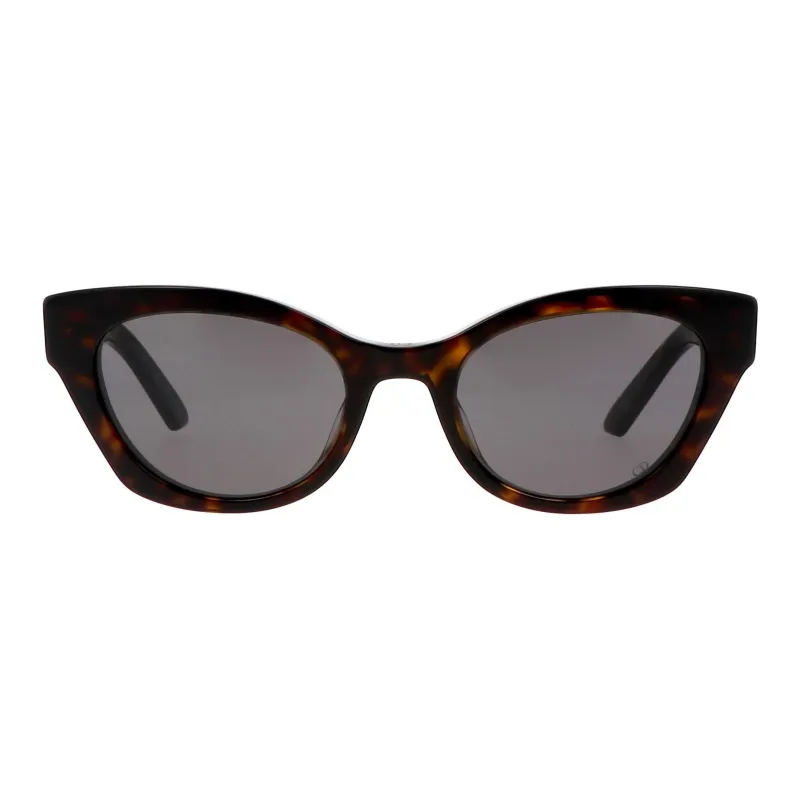 DIOR Acetate Irregular Shape Sunglasses Unisex Brown-1
