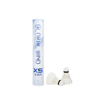 Global Wind X5 12 Pack Goose Feather Single Side Goose Feather Club Stadium Match Shuttlecocks