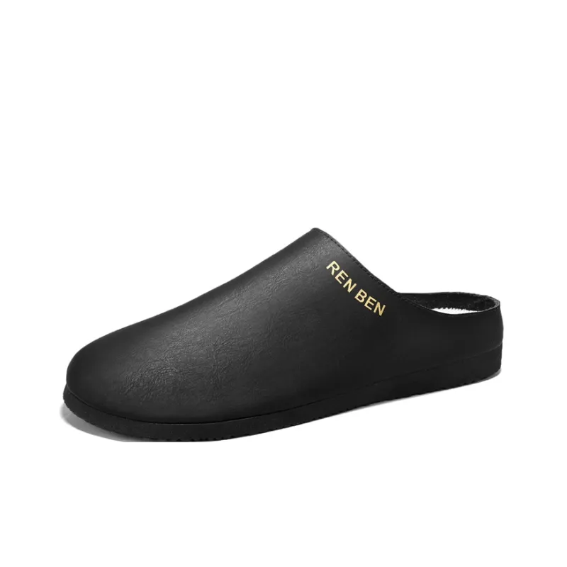 RENBEN Odor Resistant Slip Resistant Wrap toe Slippers Men's-9