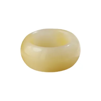 Jade Charm Yao Hetian Jade Rings Sugar Jade Unisex
