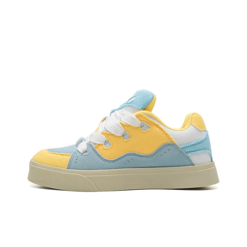 Circle Small Coverage Impact Resistance Balance Height Increasing Low Top Skateboard Shoes Unisex-8
