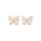 Pink Butterfly Stud Earrings