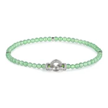 Green Craftsman Ice Type Jadeite Bracelets Women's