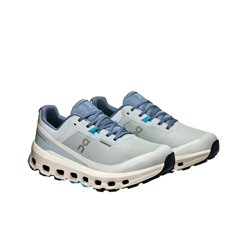 On Cloudvista 2 Anti Slip Wear Resistant Low Top Running Shoes Women's Blue White-2