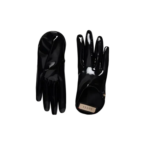 GUCCI Polyamide Gloves Women's Black