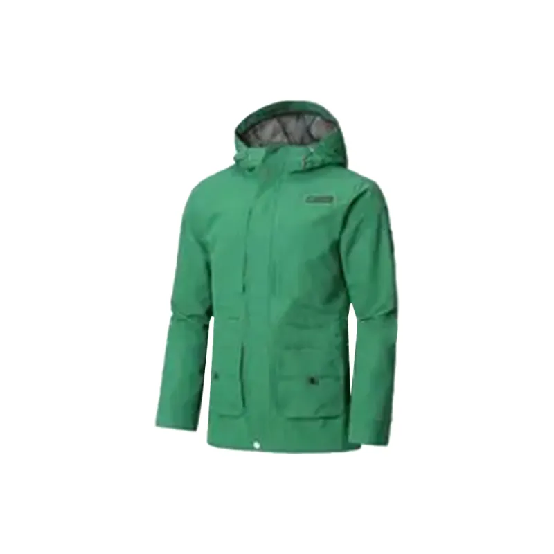 Columbia Hiking Waterproof And Windproof Windbreaker Jacket Men's Green-2