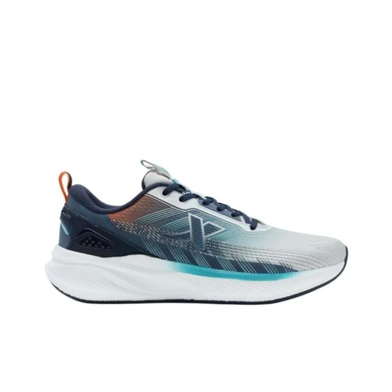 XTEP Cushioning Wear-Resistant Low-Top Running Shoes Men's Blue Gray-1