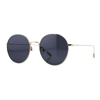 LAPIZ SENSIBLE. Β Titanium Round Sunglasses Unisex Gold