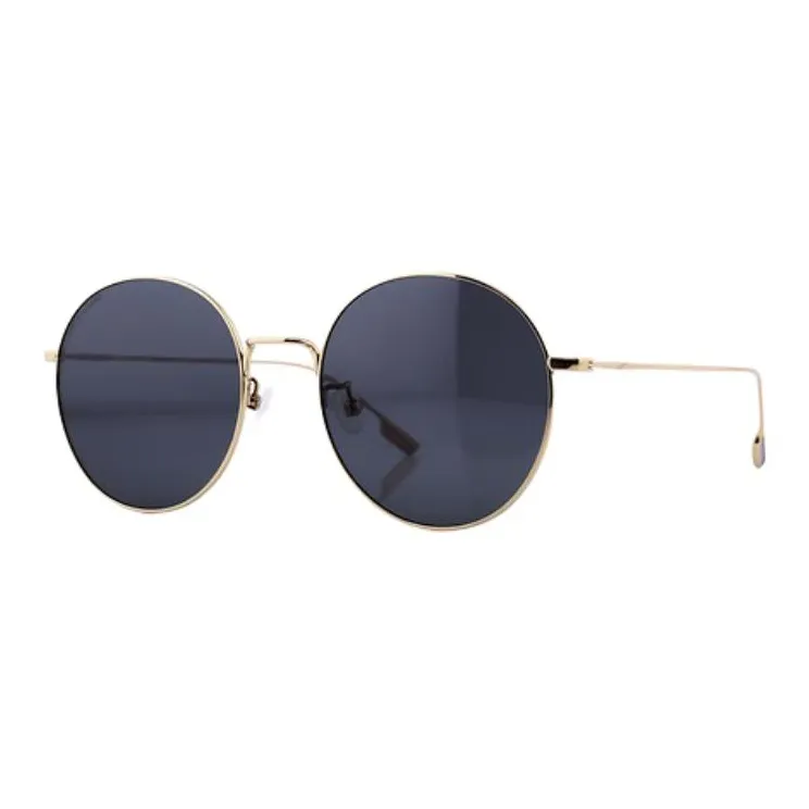 LAPIZ SENSIBLE. Β Titanium Round Sunglasses Unisex Gold-0