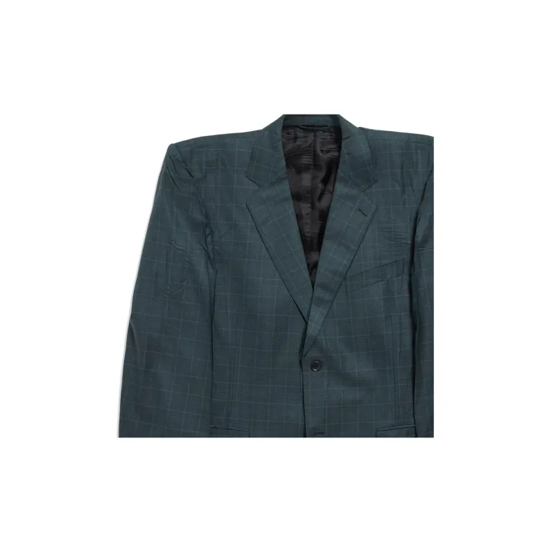 Balenciaga Boxy Single-Breasted Checked Blazer-2