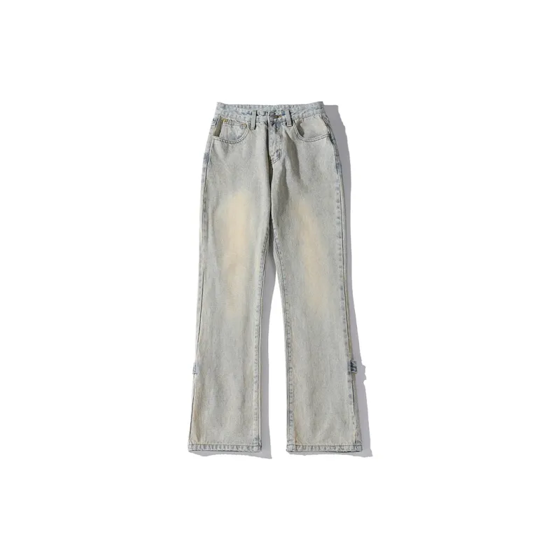 TOUHAOQINGNIAN Jeans Unisex-4