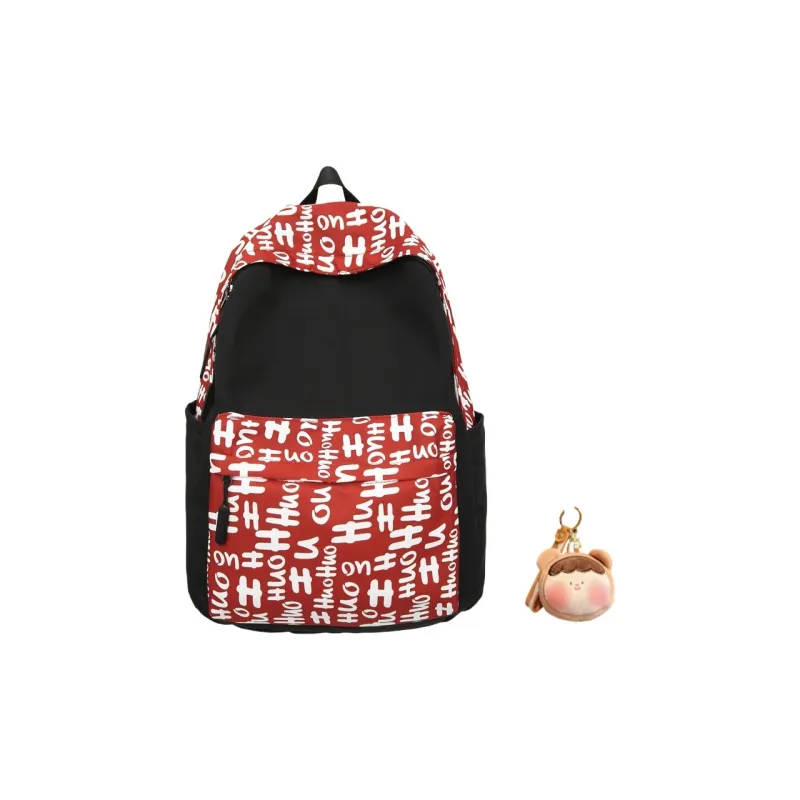 BRABOSTON Nylon Backpack Unisex Black/Yellow/Green/Blue/Pink-9