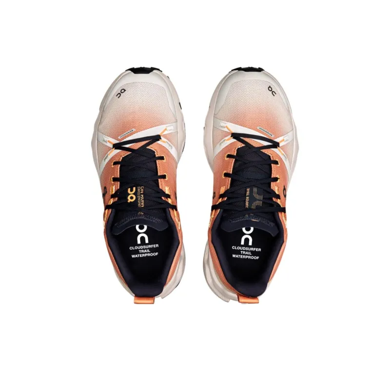 On Running Cloudsurfer Trail Waterproof SandstOne Silver Women's-3