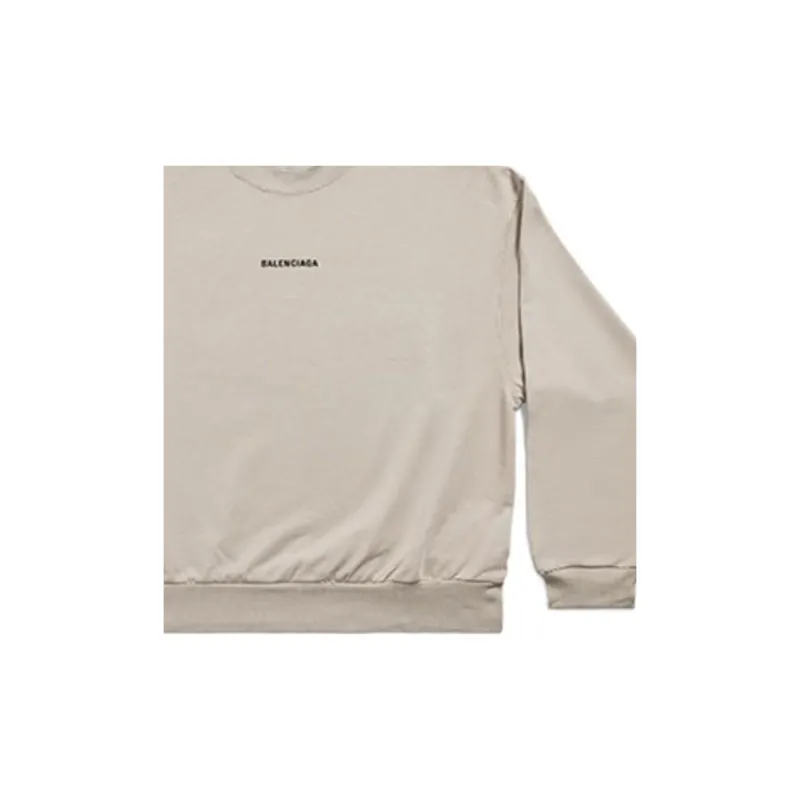 Balenciaga SS23 Drop Shoulder Sleeve T Shirt Women's Gray Loose Fit-4