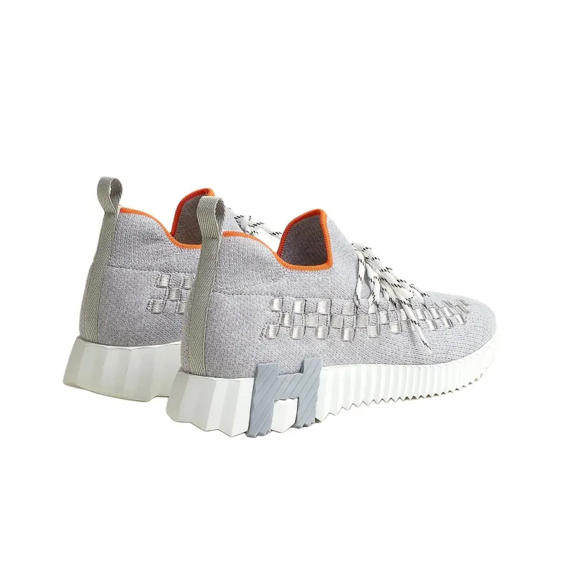 HERMES Fle Low-Top Casual Shoes Men's Gray-2