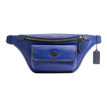 COACH Heritage Cow Leather Fanny Pack Men's Blue