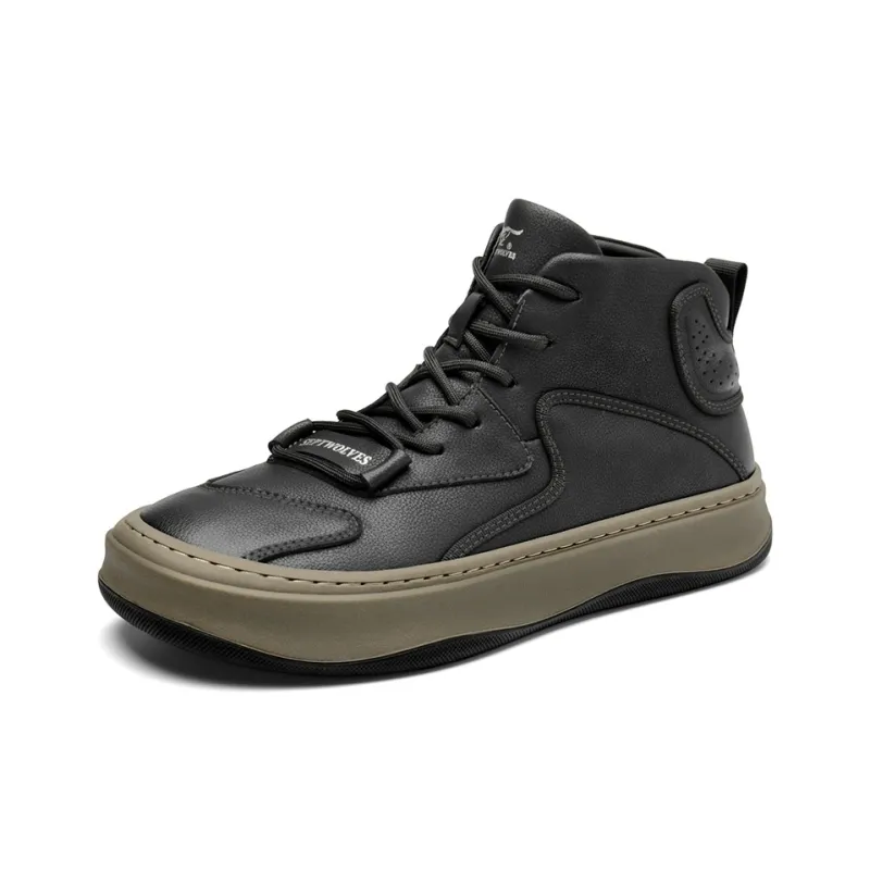 SEPTWOLVES Anti Slip And Wear Resistant Lightweight High Top Skateboard Shoes Men's-2