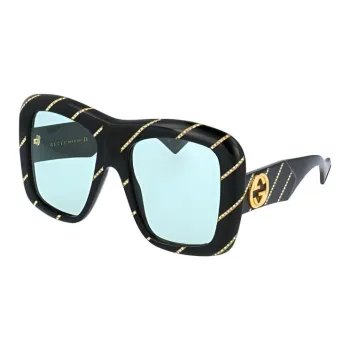 GUCCI Subject To Official Website Irregular Shape Sunglasses Unisex Black