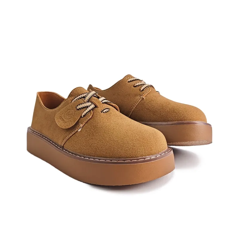 La Chapelle Casual Single Shoes Women's Antelope Brown-2