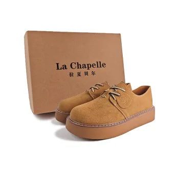 La Chapelle Casual Single Shoes Women's Antelope Brown