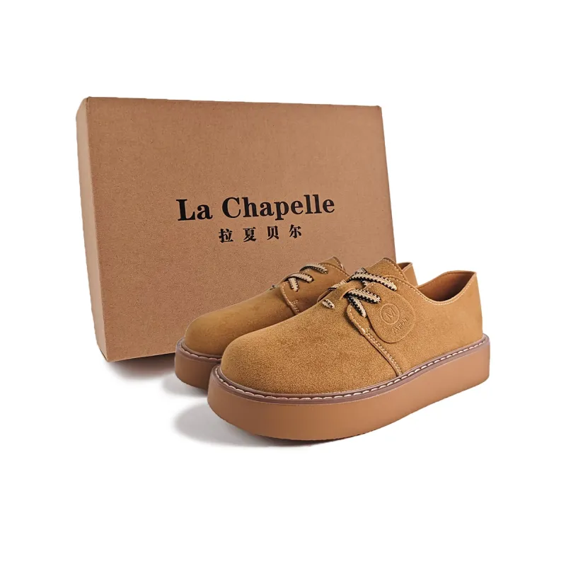 La Chapelle Casual Single Shoes Women's Antelope Brown-0