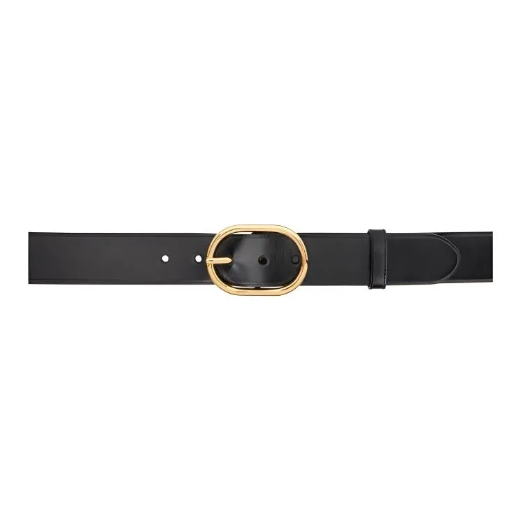 GUCCI Genuine Leather Leather Belts Men's Black --0
