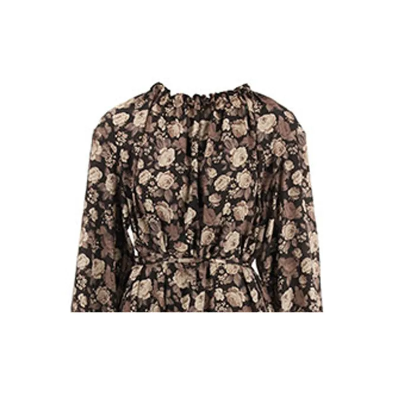 Balenciaga Long-Sleeved Dresses Regular Fit Women's Black-4
