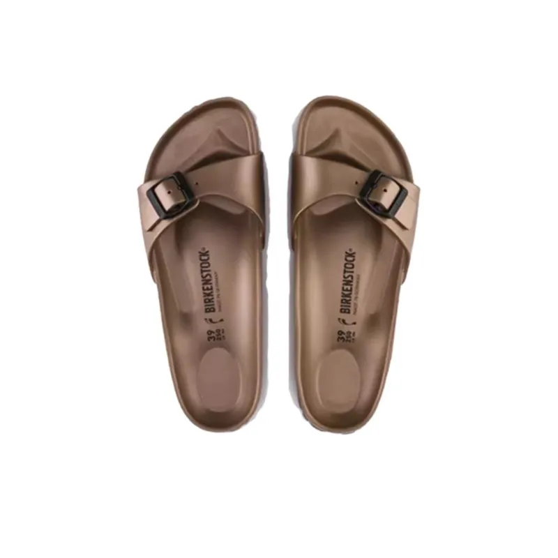 Birkenstock Madrid Quick Dry Slide Slippers Unisex Brown Regular-1