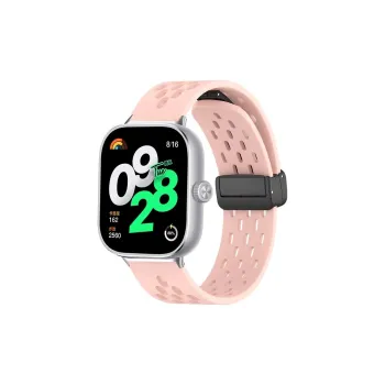 IBOANN Watch Band Xiaomi Red Beige Compatibility Silicone Material