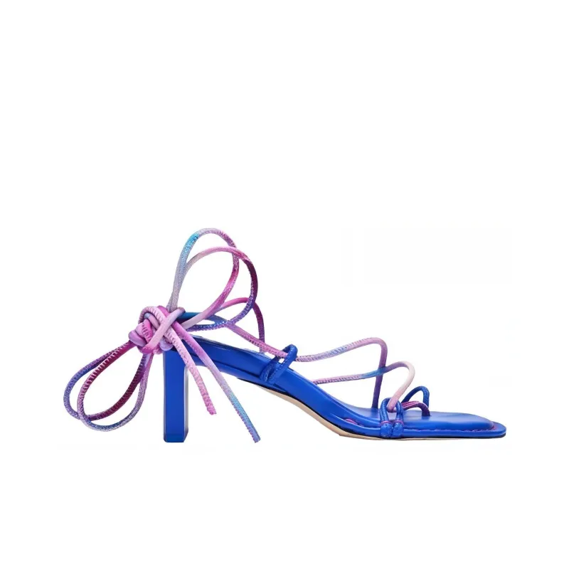MIISTA Strap Sandals Women's Blue-1