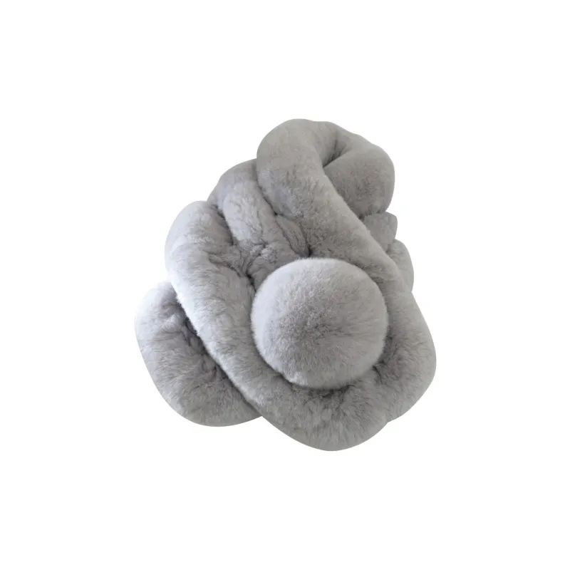 TUCANO Rex Rabbit Fur Knit Scarves Unisex-10