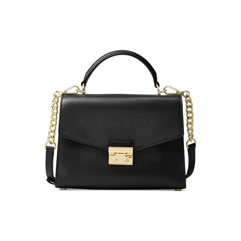 MICHAEL KORS MICHAEL KORS Luggage Collection Cow Leather Crossbody One Shoulder Handbag Women's Black-1