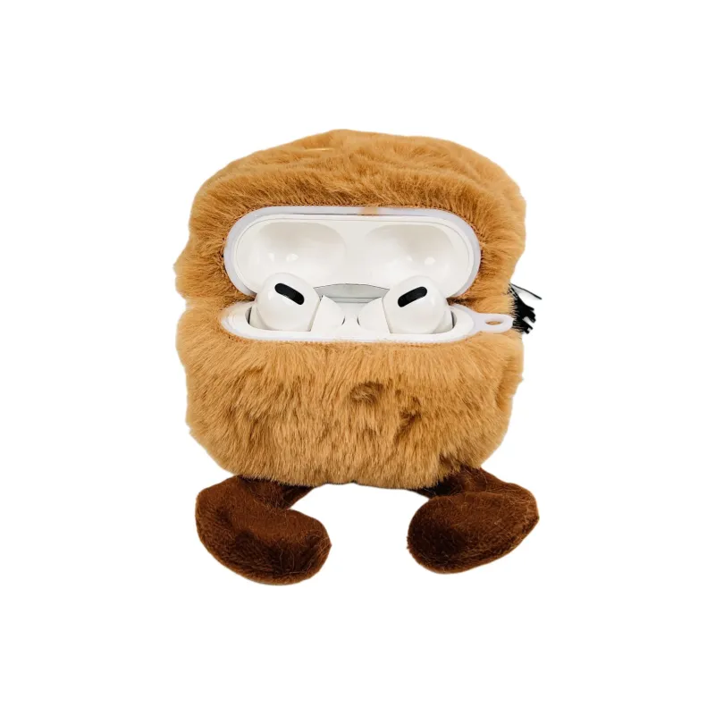 Wei Xin Compatibility Apple AirPods 4/2/3/4th Generation/AirPods Pro/Pro 2 Plush Potato Figure Headphone Cases-1