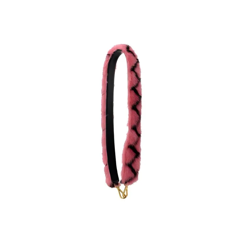 PRADA Leather Shoulder Strap Bag Straps Women's Pink-0