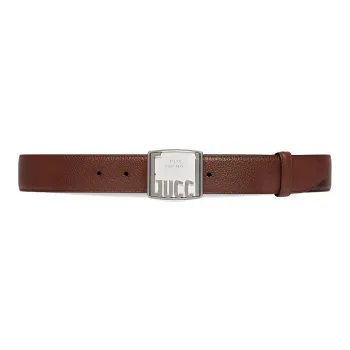 GUCCI Logo plaque Leather Belt
