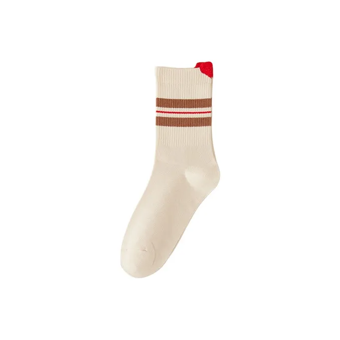 Cheemy Free Mid Calf Socks Women's Heart-0