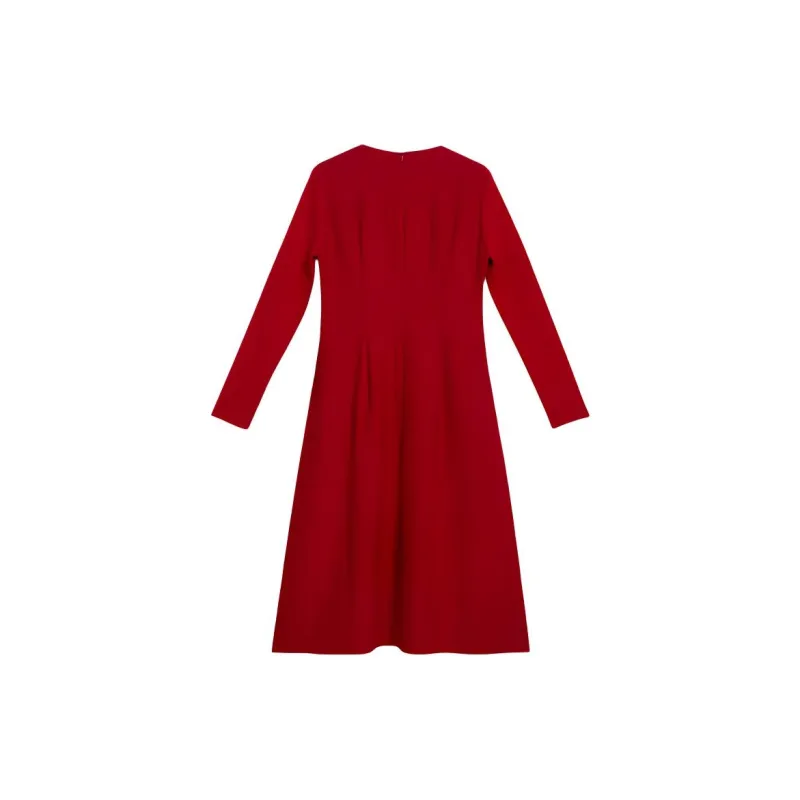 Yiner Long Sleeved Dress Women's China Red-1
