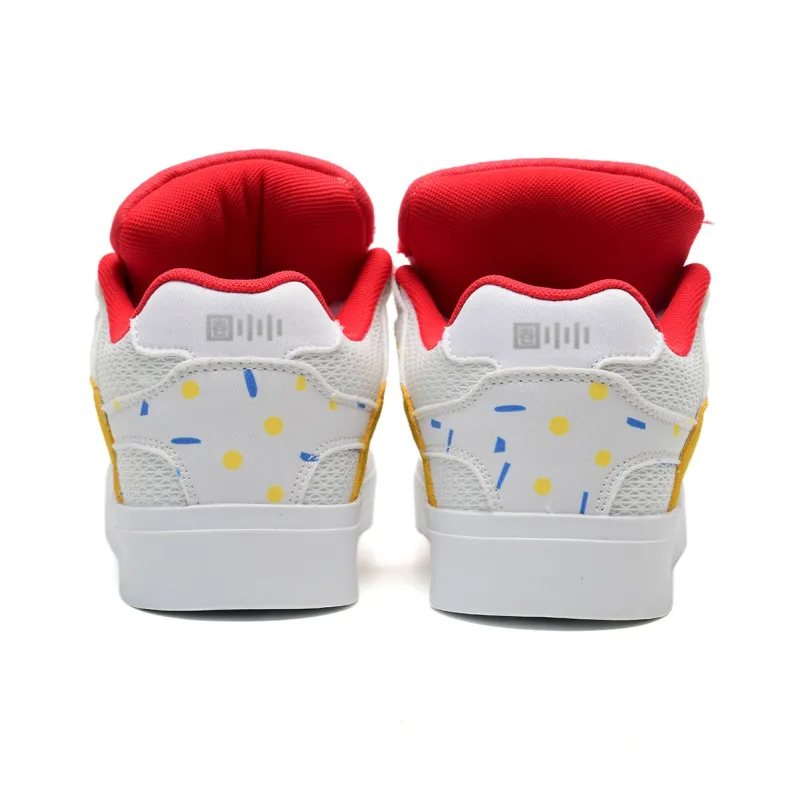 Circle Small Coverage Impact Resistance Balance Height Increasing Low Top Skateboard Shoes Unisex-6