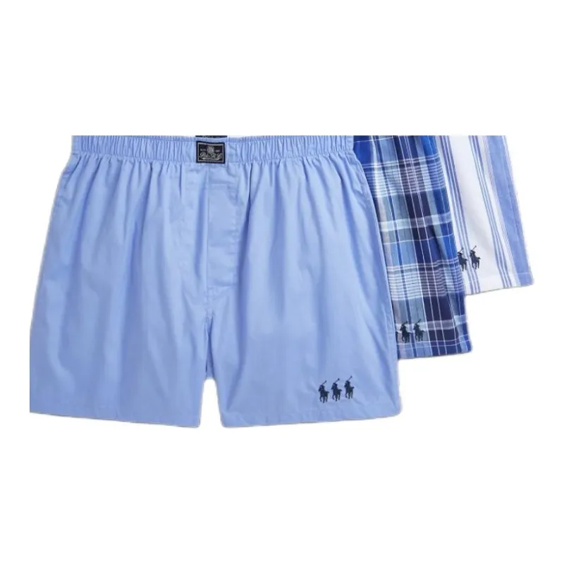 Polo Ralph Lauren FW24 Boxer Shorts Men's 3 Pack Aqua Blue-2