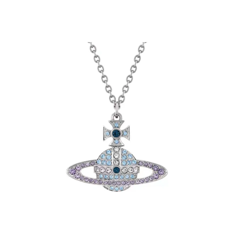 Vivienne Westwood Brass, Tanzanite Necklaces Men's Multicolor-0