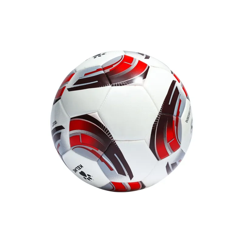 KELME Size 5 Ball Soccer PU Seamless Thermal bonding Unisex White Red-1