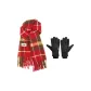 Scarf+Black Fleece-Lined Glove