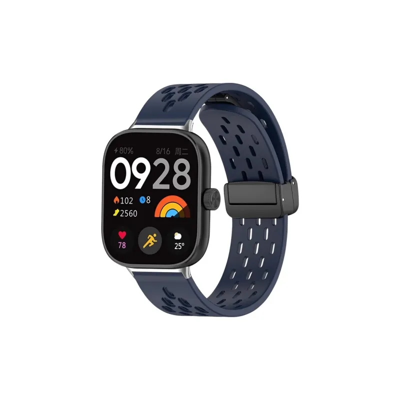 IBOANN Watch Band Xiaomi Red Beige Compatibility Silicone Material-8