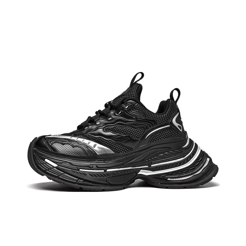 Grumpy Ram Slip Resistant Breathable Height Increasing Low Top Chunky Sneakers Unisex-12