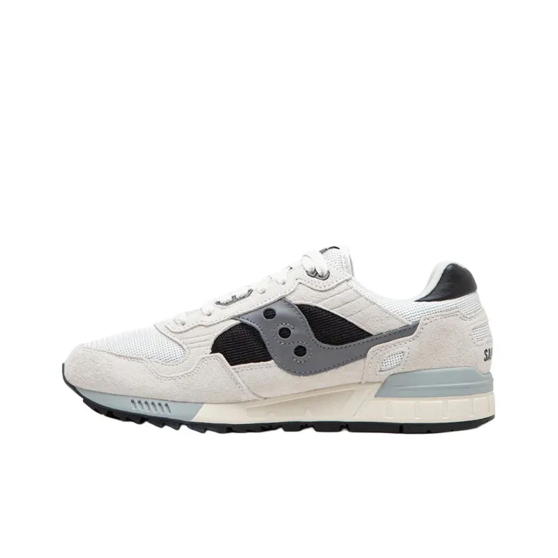 Saucony Shadow 5000 Anti-Slip Wear-Resistant Low-Top Casual Running Shoes Unisex White Gray-2